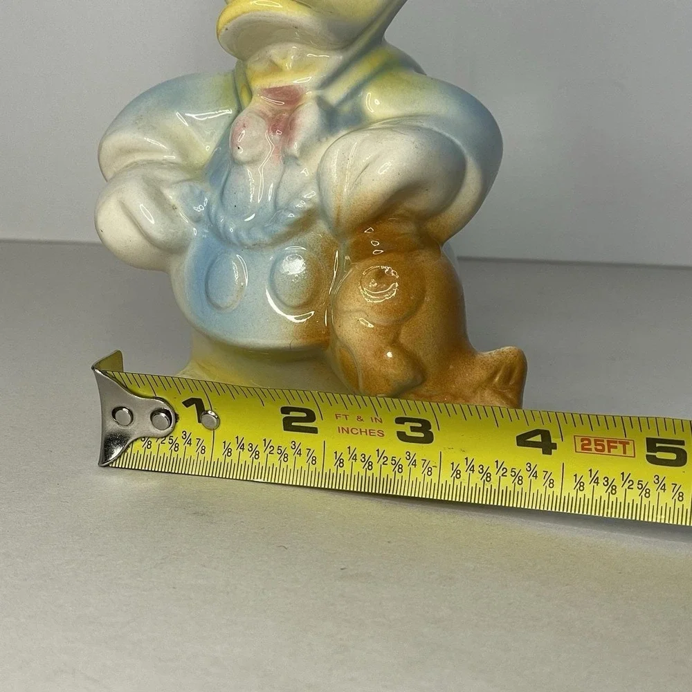 vtg 1940s 1950s Donald Duck ceramic Figurine Leeds China Disney fish